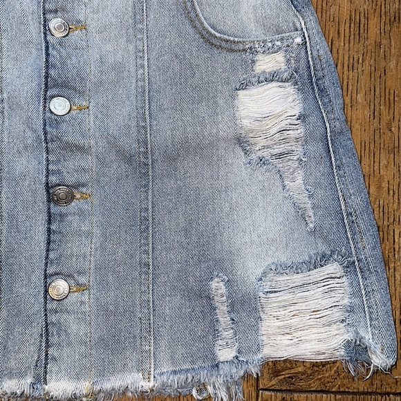 Free People Jean Skirt - Picture 3 of 7